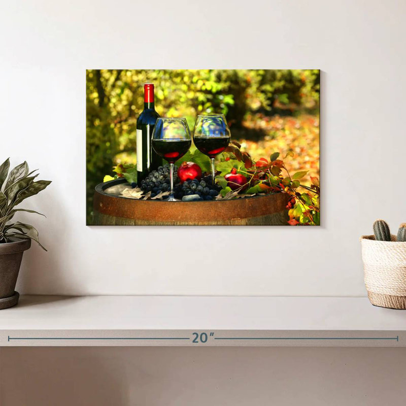 Yarlin Robust Red Wine, 8" H x 12" W
