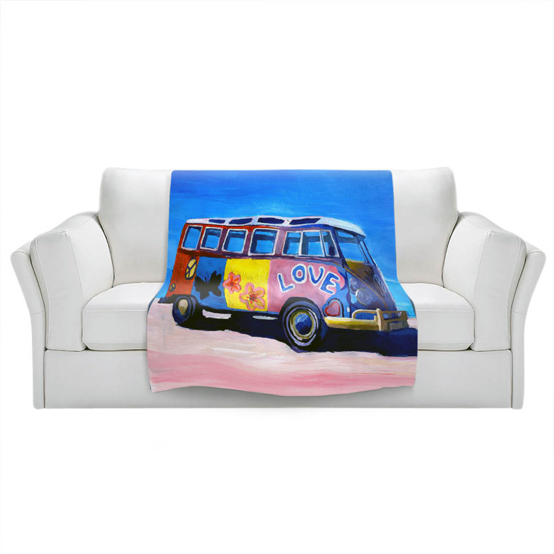 Couverture de bus love vw , 68 po x 80 po