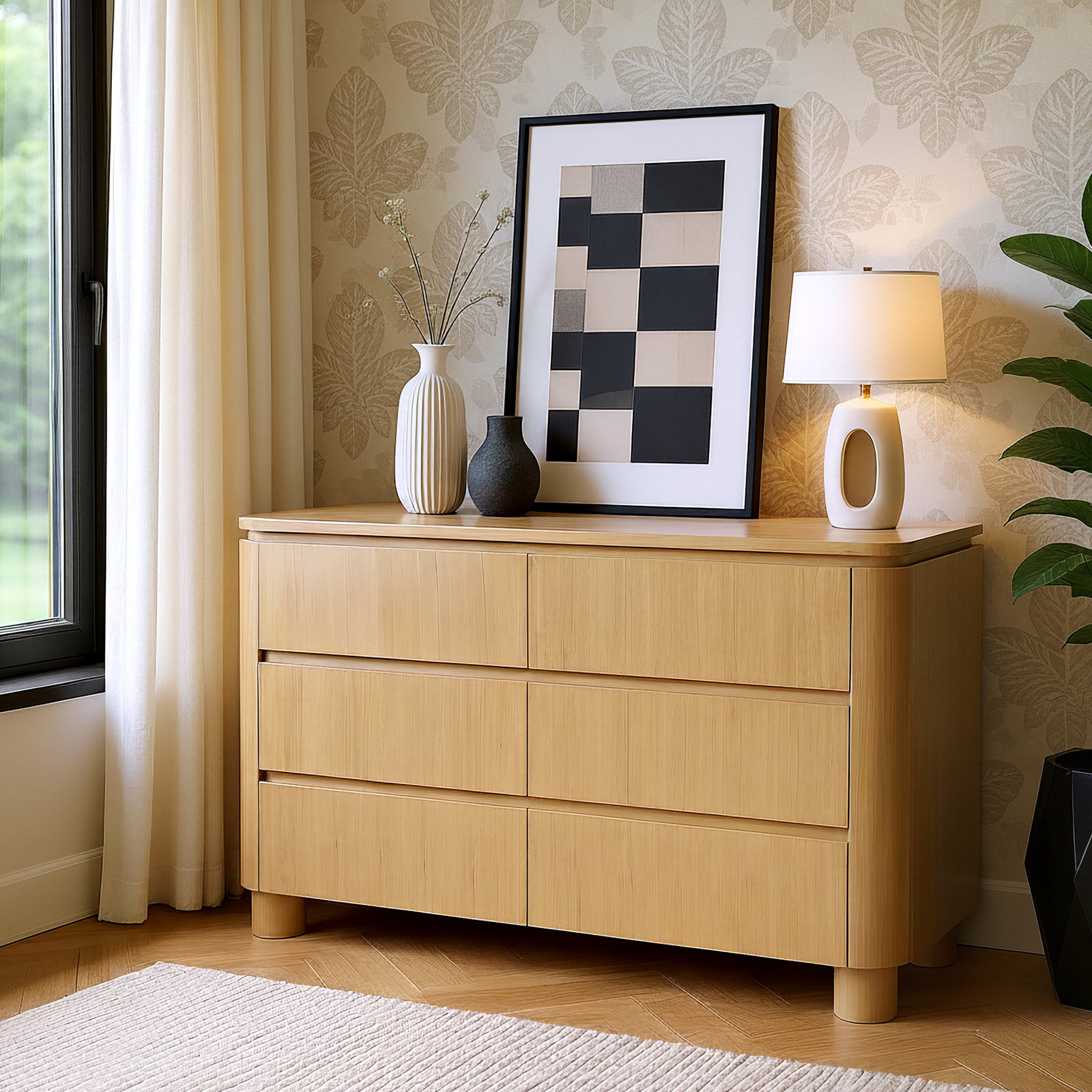Mari 60" 6-Drawer Dresser