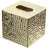 Gold Square Tissue Box Cover Holder