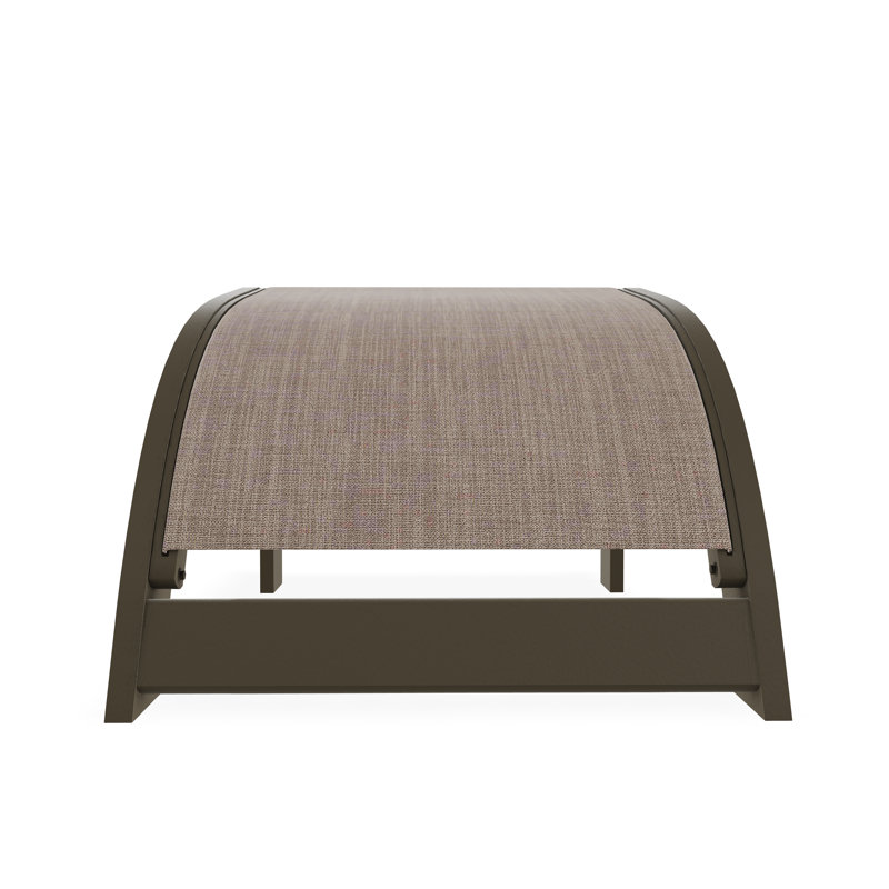 Repose-pieds Adirondack en polymère de qualité marine, Fenouil Augustine Sunbrella®, Bois de plage