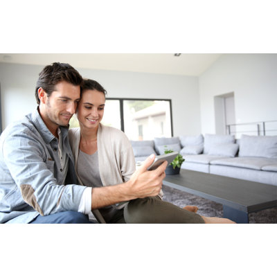 Thermostat programmable intelligent WiFi KING K902-DB-B Hoot, 120/208/240 V, bipolaire, 4 fils, noir