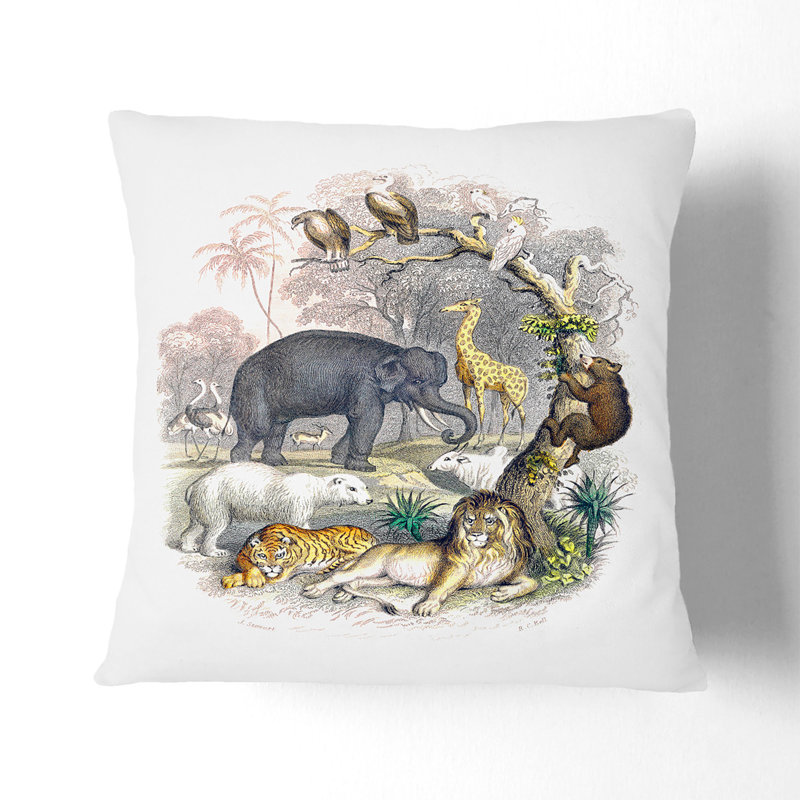 Square Throw Cushion, White, 55cm H x 55cm W x 20cm D