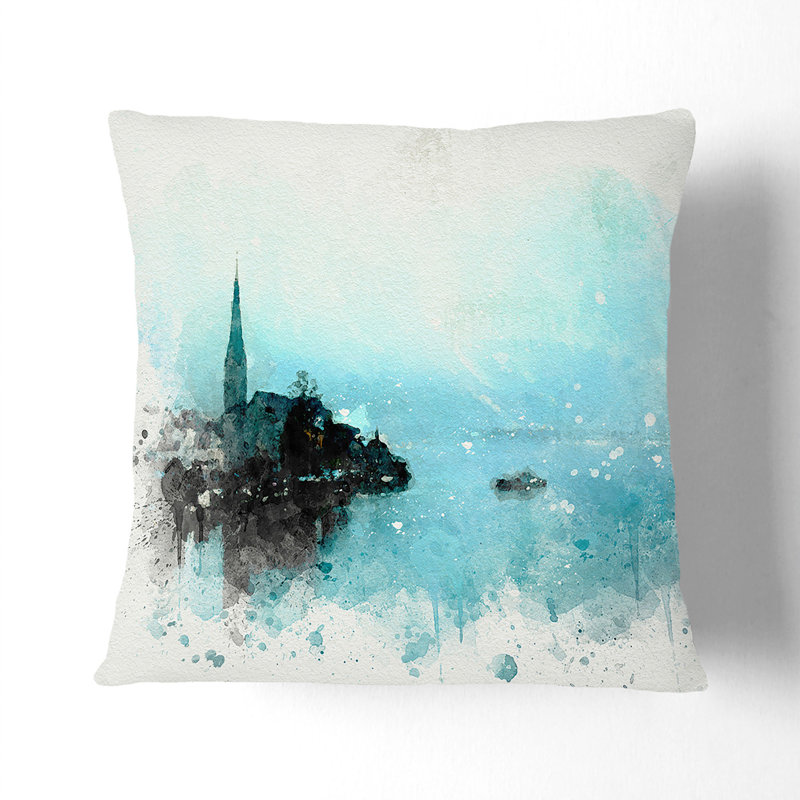 Abstract Square Cushion, 40cm H x 40cm W x 15cm D