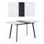 Lozano Extendable Rectangular Dining Table with Stainless Steel Base-177832624-177832625