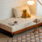 White Chenille Modular Sofa bed cushion couch