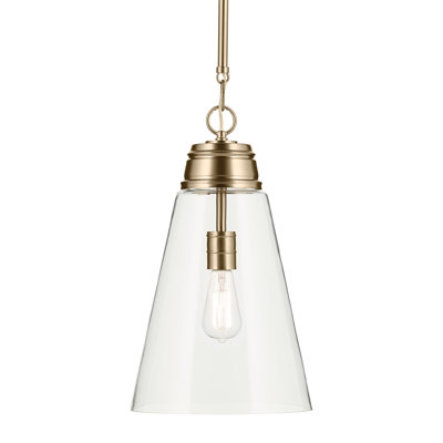Marsailli 1-Light Medium Pendant with Clear Glass