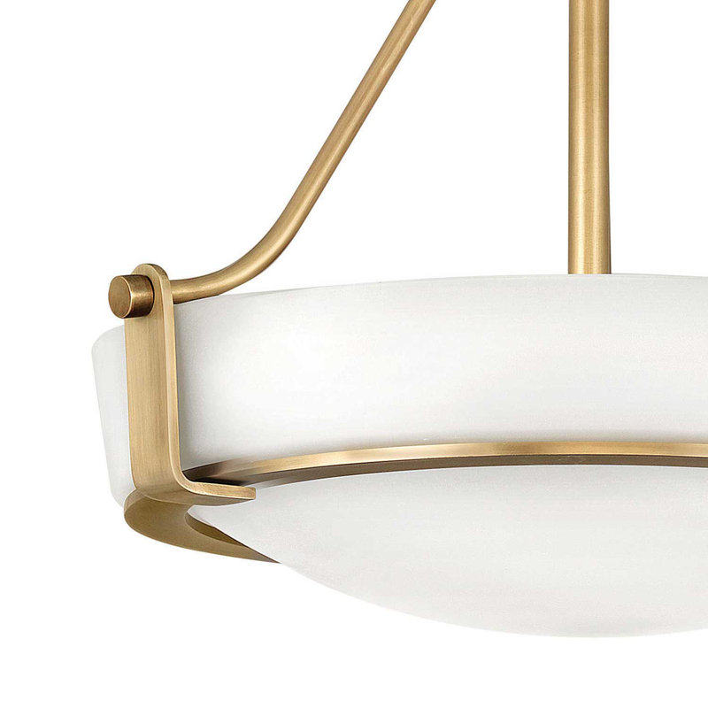 Hathaway 3-Light Semi-Flush Mount Bowl Ceiling Light