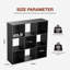 Bibliothèque à 9 cubes, tablette de rangement décorative-1855103208-1855103210