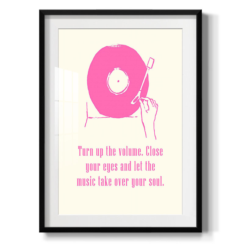 Sweet Melody III -Framed Print, 28.5" H x 20.5" W, Black