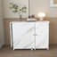 Bureau intérieur, table pliable avec roulettes verrouillables, tablettes pour la maison