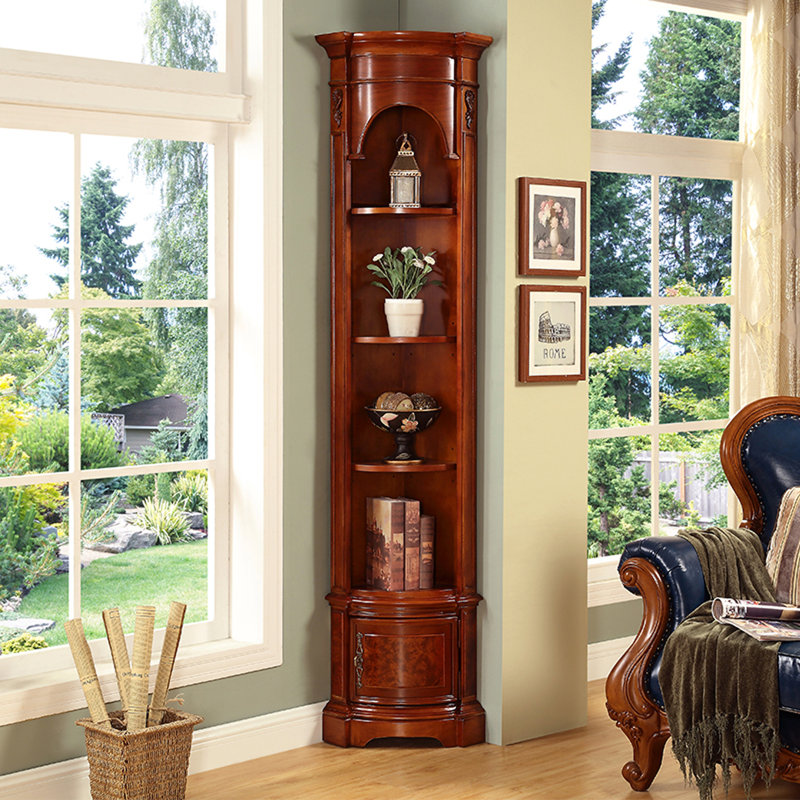 Vitrines en bois massif marron