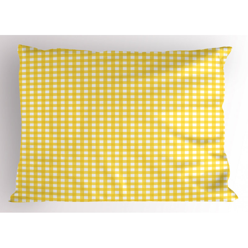English Polyester Plaid Sham Set, Twin