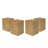 Wood-Look Square-Column MGO End Table, H18",Wood-Like Distressed Finish, Mix With Different Heights, Indoor Outdoor Use,Natural Color-622153941