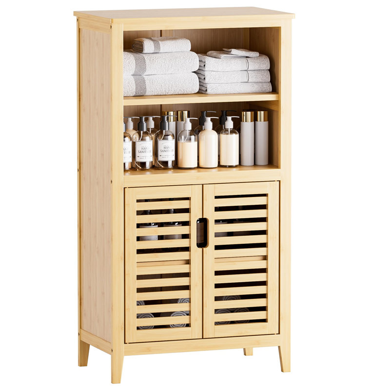 Acia Freestanding Bathroom Cabinet, Natural