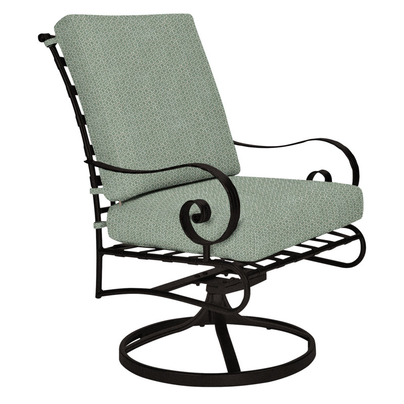 Classico Outdoor Rocker Chair, Carbon Black, Alcazar Redwood