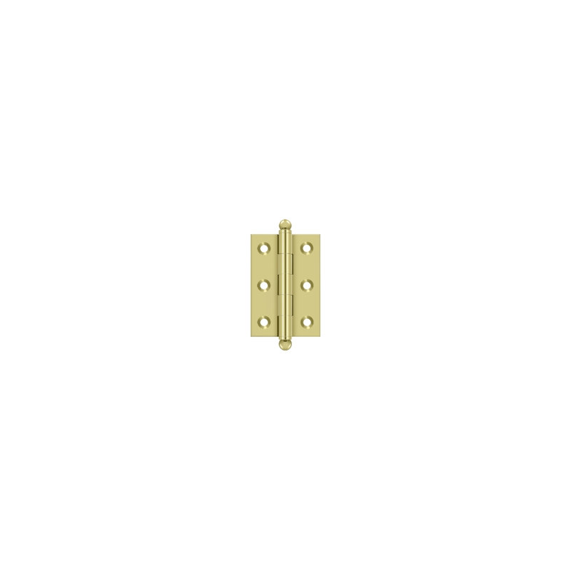 2.5'' x 1.69'' Butt Bearing Hinge, Polished Brass