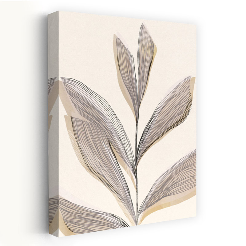 «Flowing Lines Of Nature's Elegance II», art mural contemporain abstrait, H 24 po x l 16 po