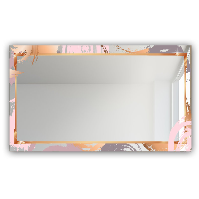 Glam Bathroom/Vanity Mirror, 29.5" H x 39.4" W, Modern & Contemporary 2