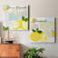 Lemon Cupcakes - ensemble de 2 reproductions sur toiles tendues-593989224