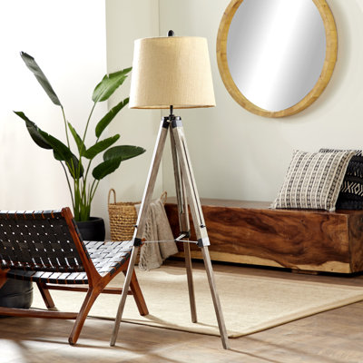Mohler 61'' Brown Tripod Floor Lamp