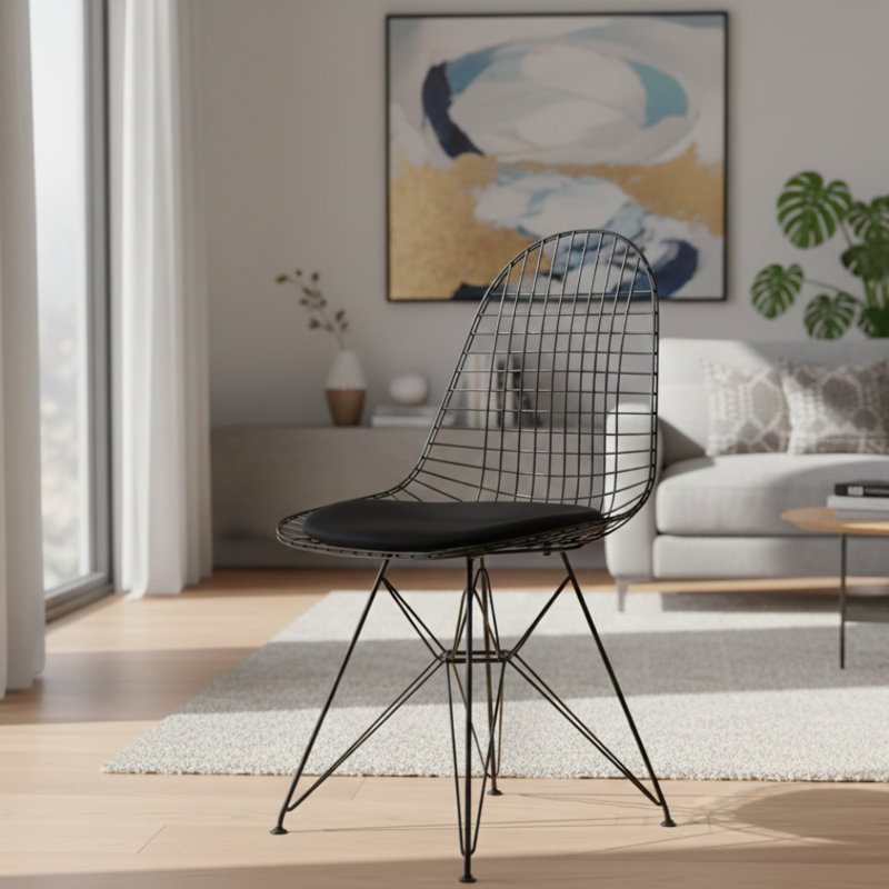 Nova Black Steel Dining Chair