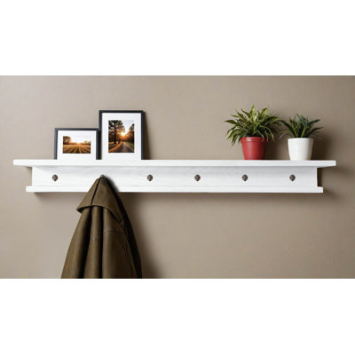 Rayne 3 Piece Oak Shelves With Hooks