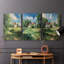 Ensemble de 3 toiles tendues avec châssis Country Cottage Series XV - Prêt à être accroché-107312460
