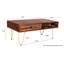 Annelis Solid Wood Coffee Table with Storage