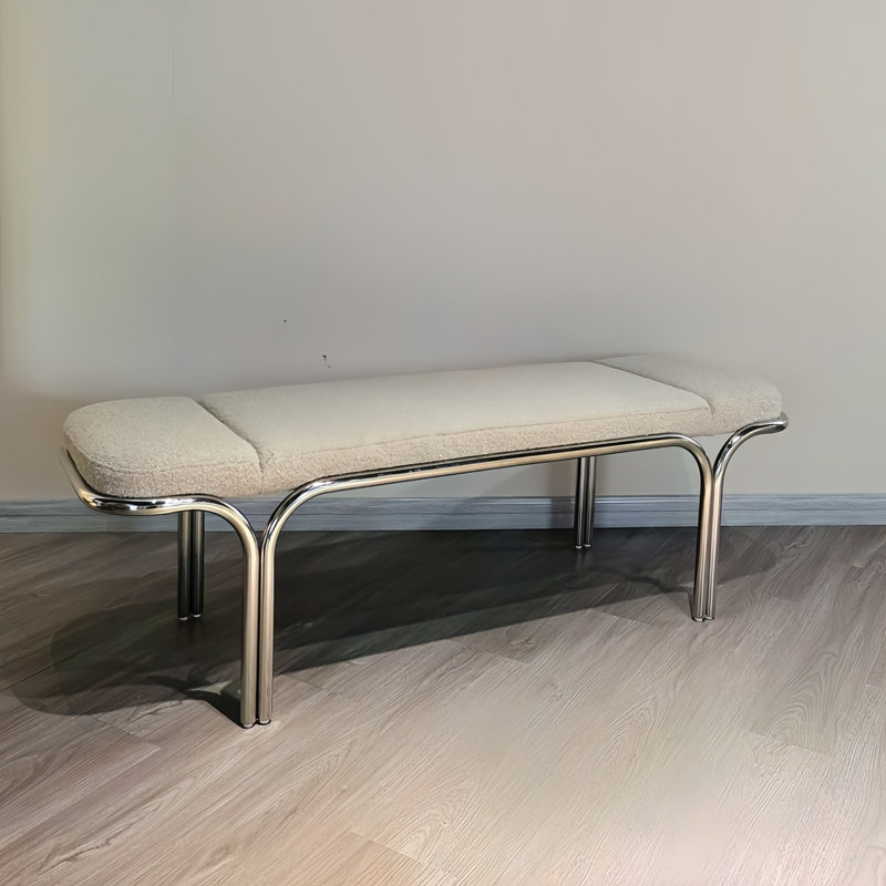 Banc de bout de lit Casual Home, Gris clair