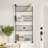 Black Charlotin Metal Tall Wire 5 Slot Magazine Rack Holder with Suspended Baskets and Label Slots-2015200780
