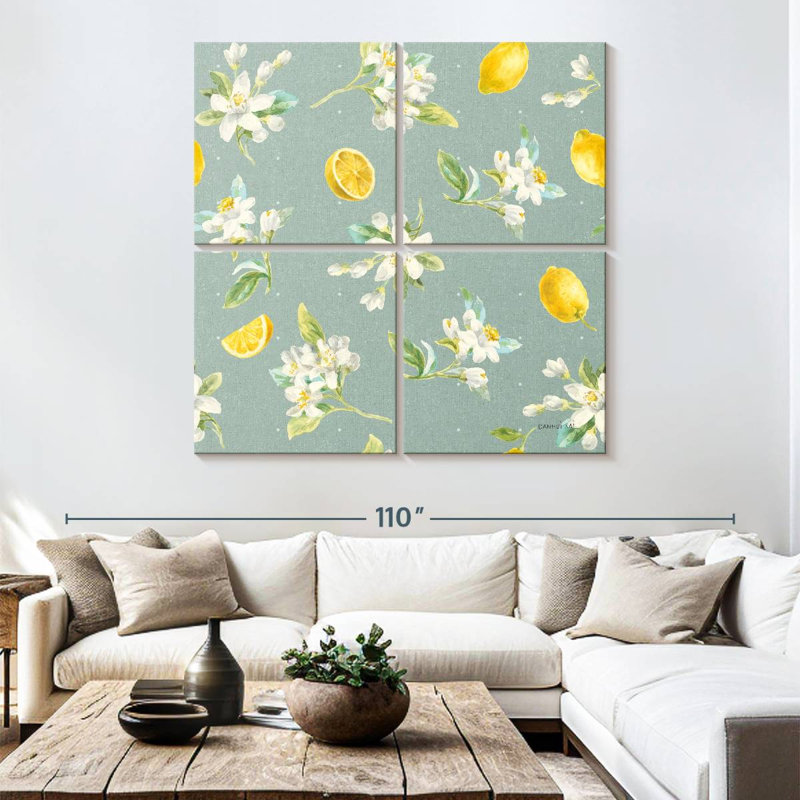 Yarlin Floursack Lemon Pattern II, 74" H x 74" W