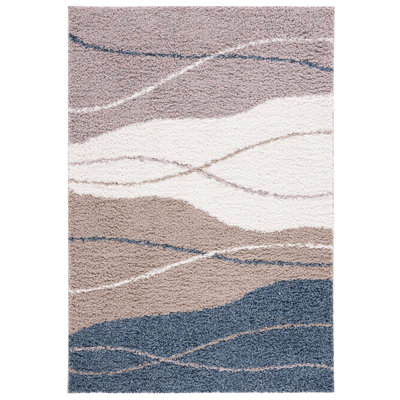 Cathyrn Shag Performance Abstract Rug