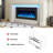 Cassella 36.02'' W Red Electric Fireplace Insert