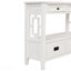 Console 36 po, 4 tiroirs, 1 tablette pour le vestibule - blanc antique