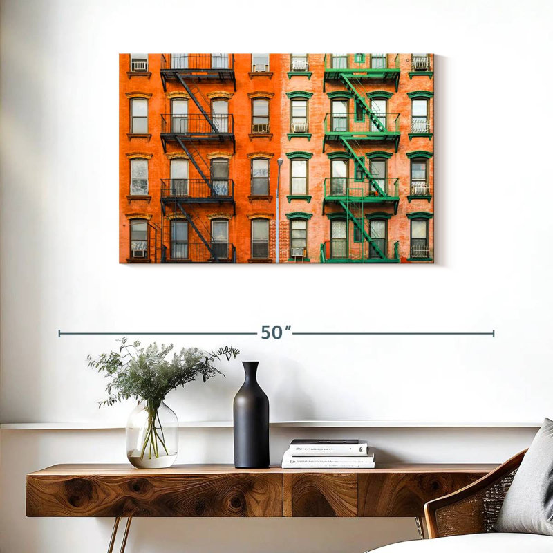 Lilie NYC Fire Escapes, H 24 po x l 36 po