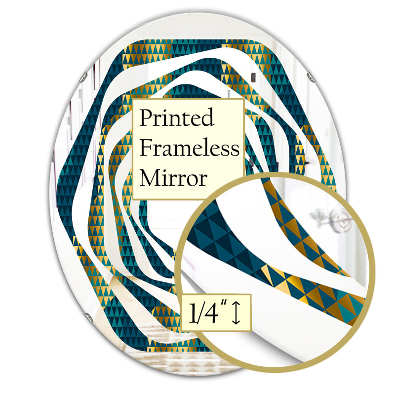 Miroir mural Whirl, H 31,5 po x l 23,7 po
