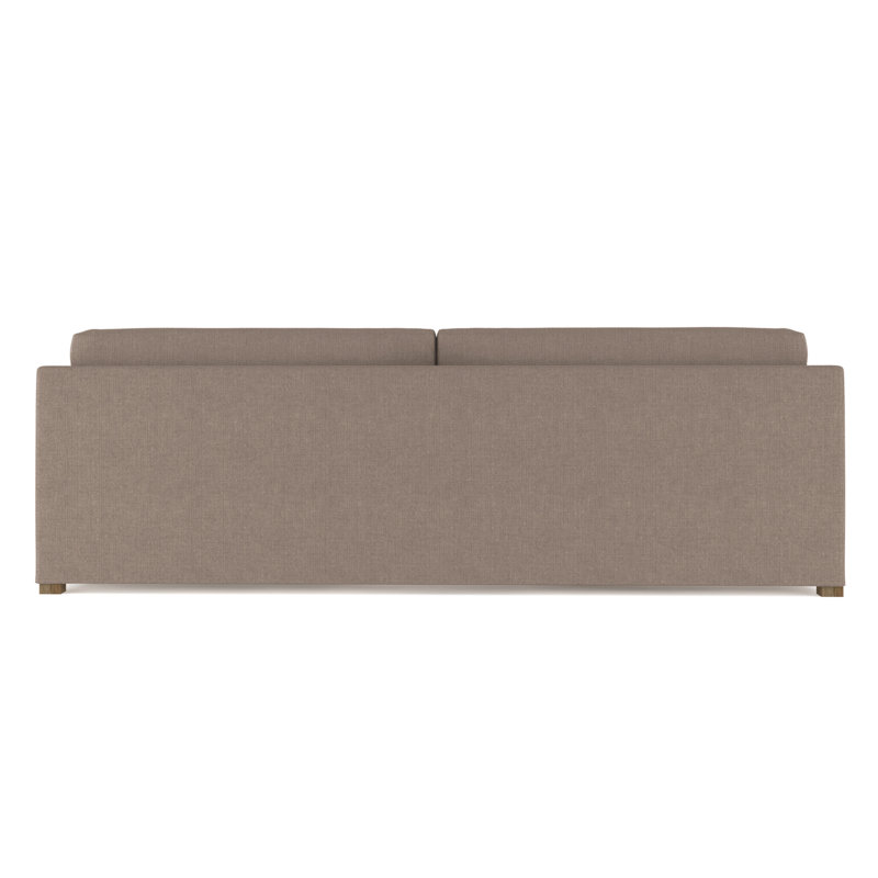 Madison Sofa, 33" H x 72" W x 41" D, Box Weave Linen Pumice, Weathered
