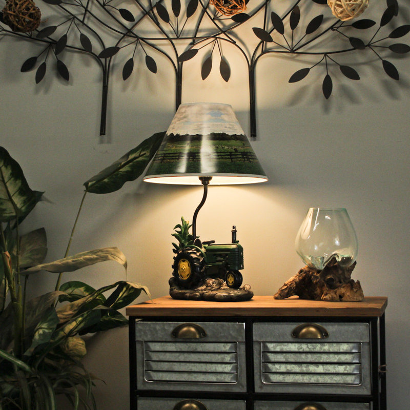Ensemble de lampe de table vert 19 po Amorita