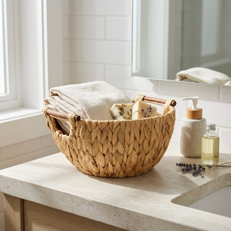 Cheungs Laelia Wicker Decorative Basket