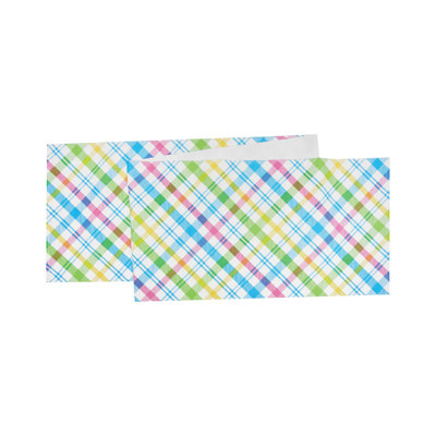 Aubriel Spring Blossom Plaid Table Runner
