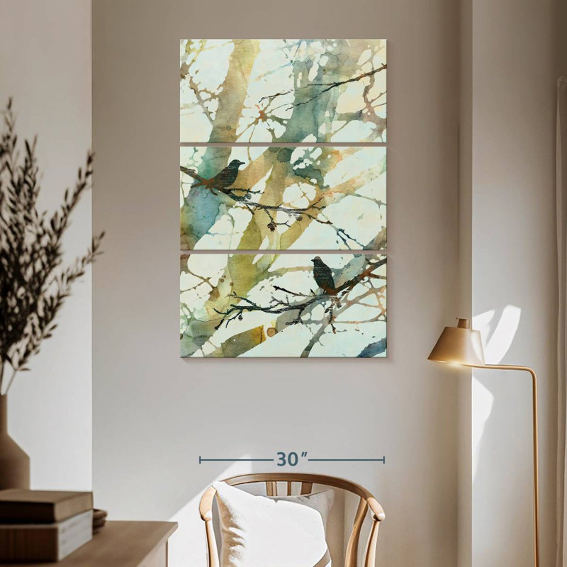 Harnek Botanical Birds II, H 65 po x l 42 po