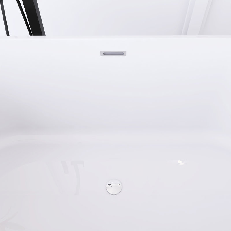 Baignoire de trempage autoportante en acrylique 67 po. X 30 po.