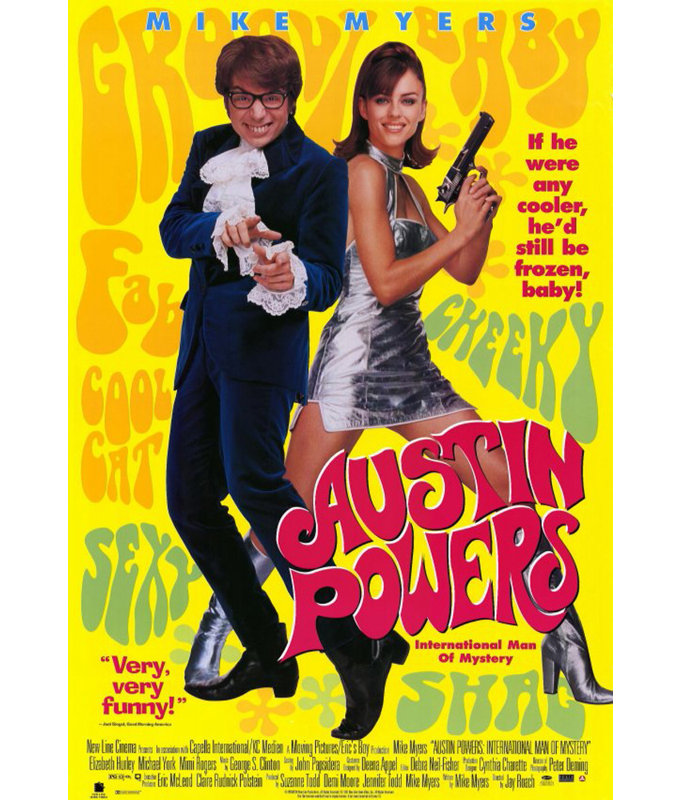 Austin Powers International, homme mystérieux, H 24 po x l 16 po