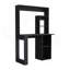 Bureau Maine avec rehausse et tablettes-130187018