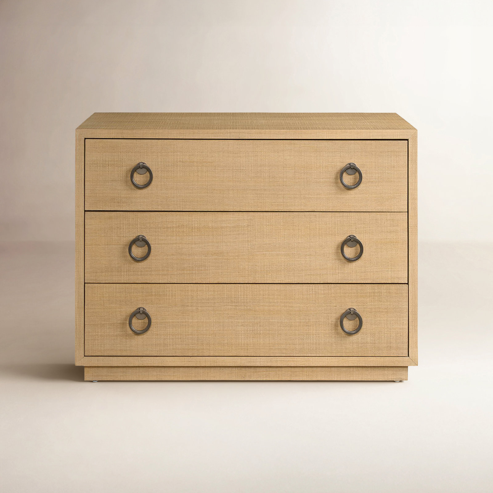 Caterina 3-Drawer Oak Nightstand