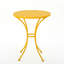 Bistro extérieur en métal jaune 3 pièces Kd - et eau - Statique-24345079