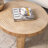 Retro Burlywood Solid Wood Round Coffee Table