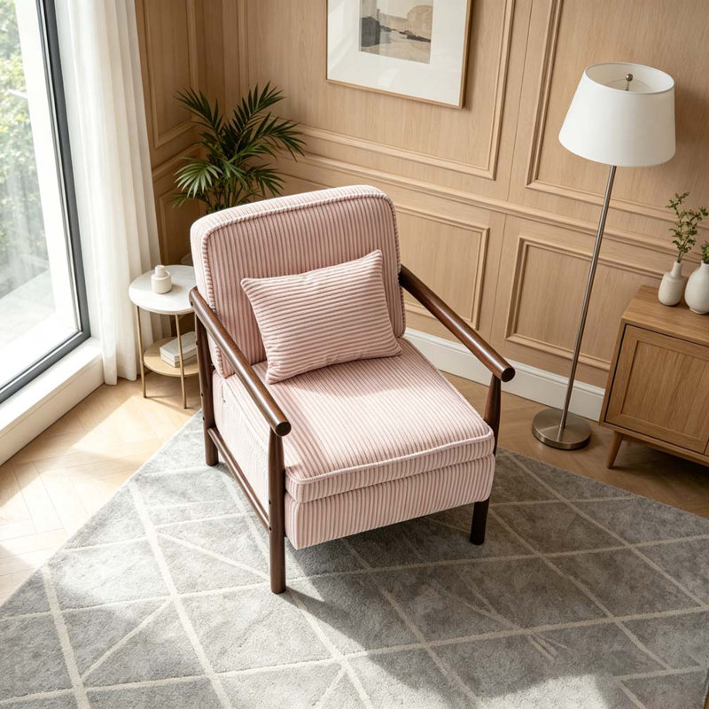 Chaise d'appoint moderne, Rose clair
