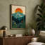 Mountain at Sunrise Japandi - Wrapped Canvas-131762146-131762154